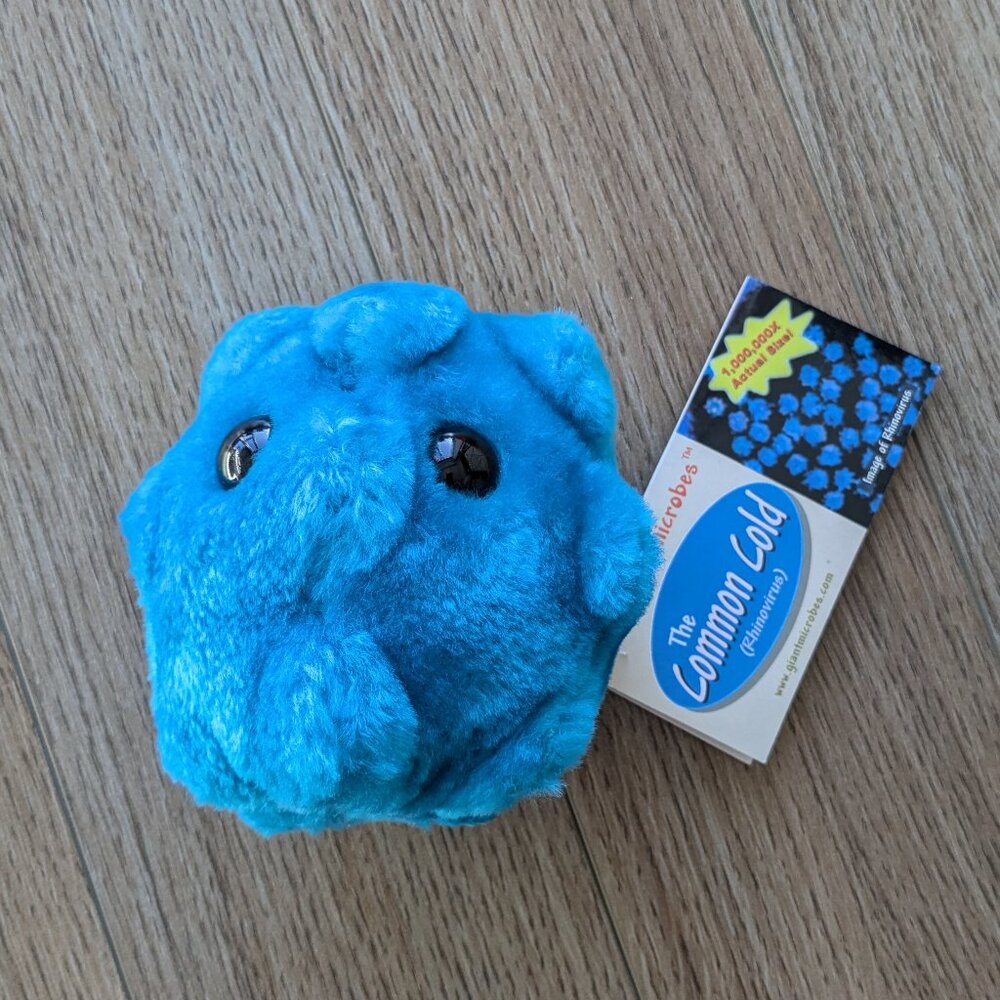 NWT* Giant Microbes The Common Cold Rhinovirus 4.5" plush educational toy